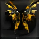 A pair of golden wings
